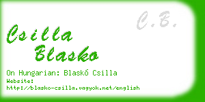 csilla blasko business card