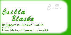 csilla blasko business card